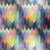 Karma fényes mintás elasztikus anyag - MULTICOLOR